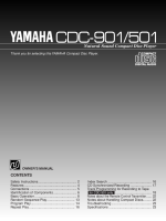 Yamaha CDC-901 - Owners Manual 